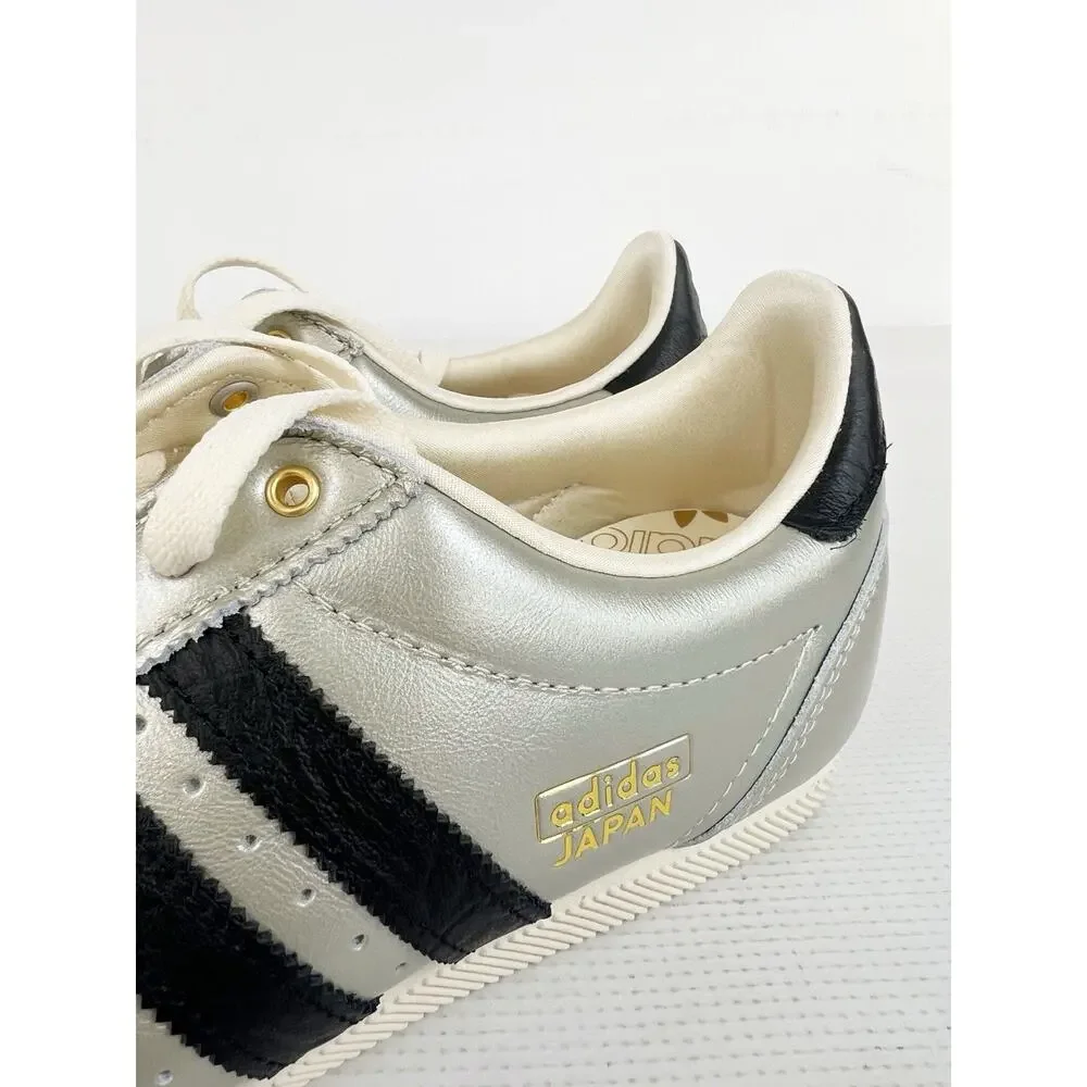 adidas Japan Shoes Sneakers Alumina Silver Black Cream Leather Women 9 READ